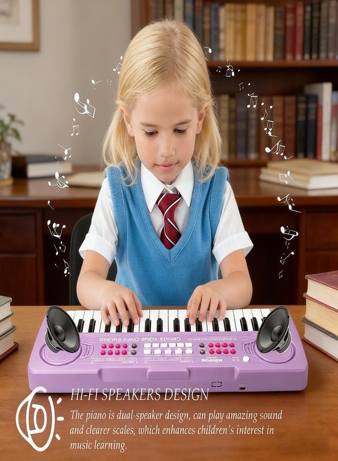 BIGFUN Keyboard Piano for Kids, BIGFUN 37 Keys Toddler Piano Multifunction Music Educational Instrument Toy, Electronic Kids Keyboard for 3-7 Year Old Girls and Boys (Purple) - Image 3